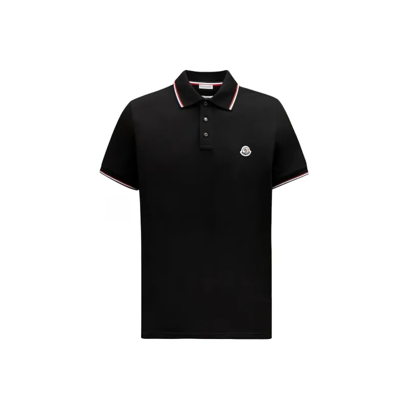 Moncler SS24 Polo Shirt Men's Black-0