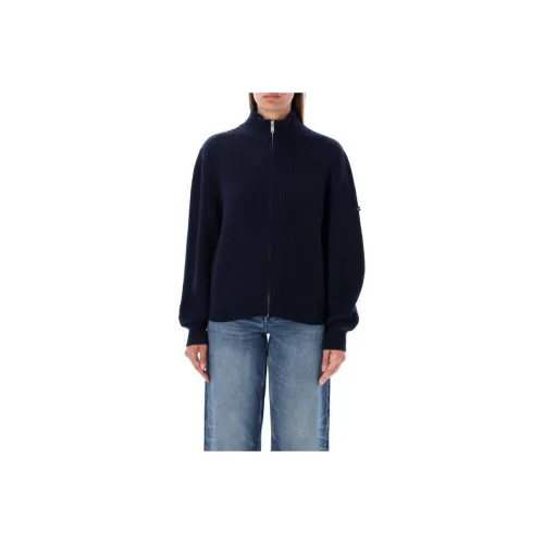 A.P.C Jana Zip-Up Knitted Cardigan