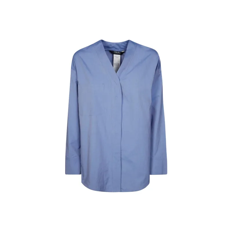 'S MAX MARA V Neck Long Sleeved Top-0