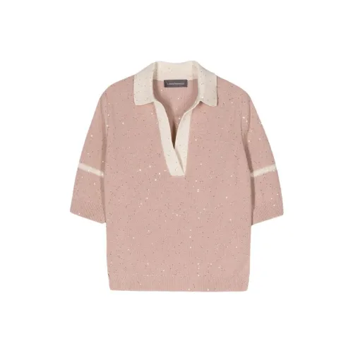 Lorena Antoniazzi Sequin-embellished Knitted Polo Shirt