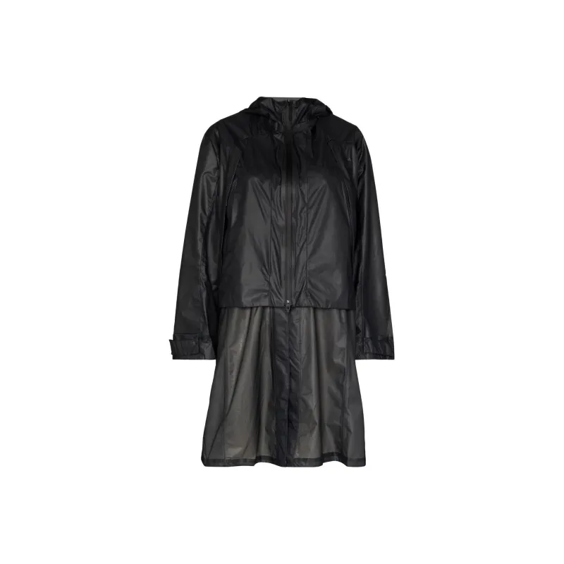 Y 3 Hooded Midi Raincoat-0