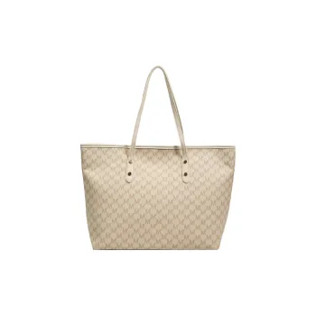 Single Warehouse PU Handheld Shoulder Bag Women's Ecru/Coffee/Black
