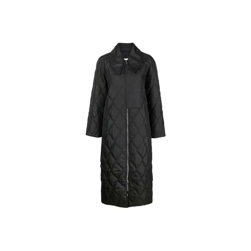 GANNI Quilted Ripstop Coat-0