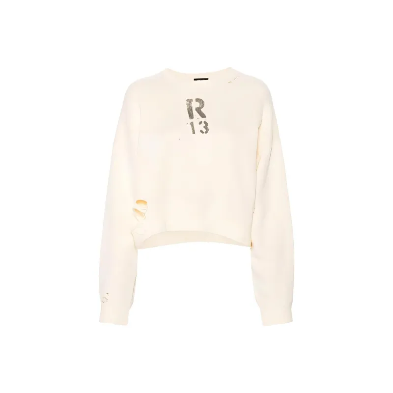 R13 Cropped Sweatshirt-0