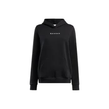 Reebok Running Graphic Hoodie Sweatshirt Women's Black