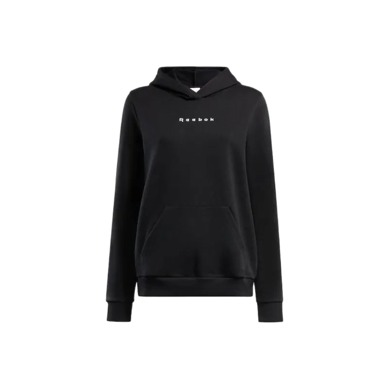 Reebok Running Graphic Hoodie Sweatshirt Women's Black-0