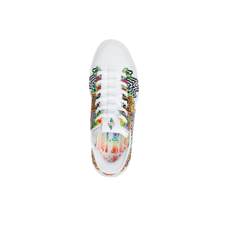 Snoop Dogg X Jen Stark x Skechers Slip ins Slip Resistant Low Top Skateboard Shoes Men's White-3