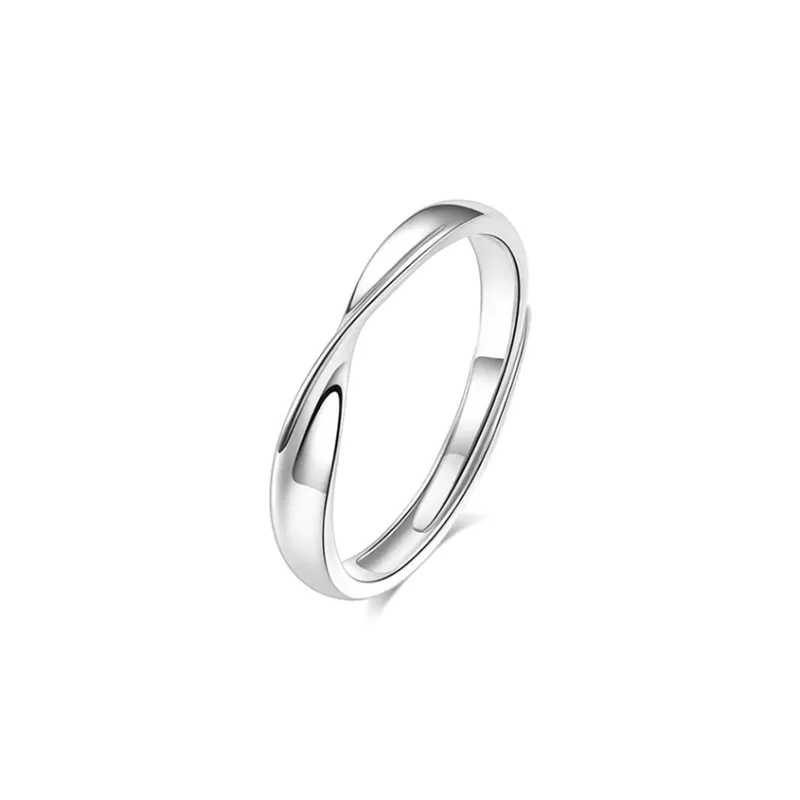 BLANK IN BLANK Sterling Silver Rings Unisex-5