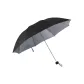 8-Rib Silver Coated Umbrella, Black