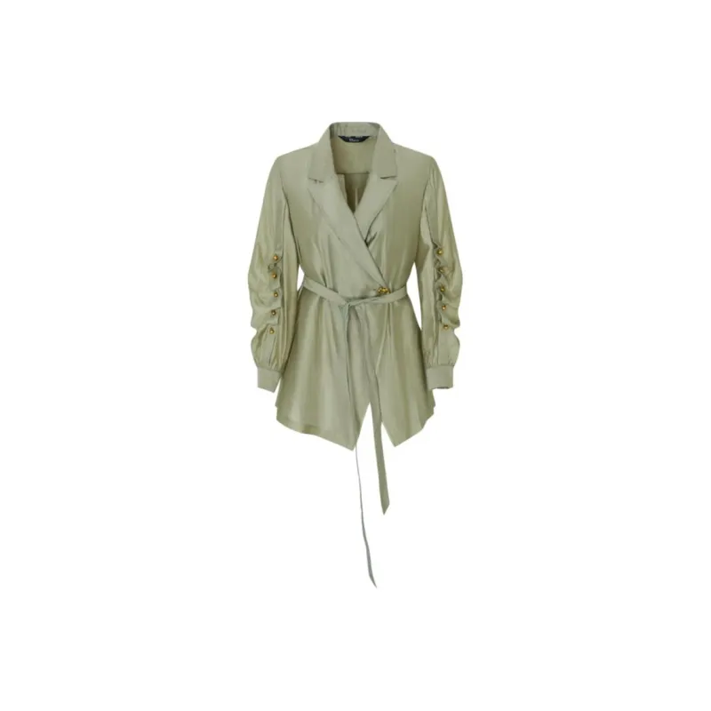 IDPAN Shirts Women's Army Green-0