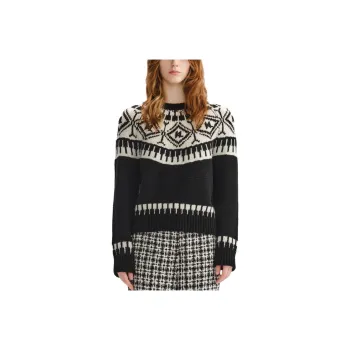 KARL LAGERFELD FW23 Knitwear Women's Black White