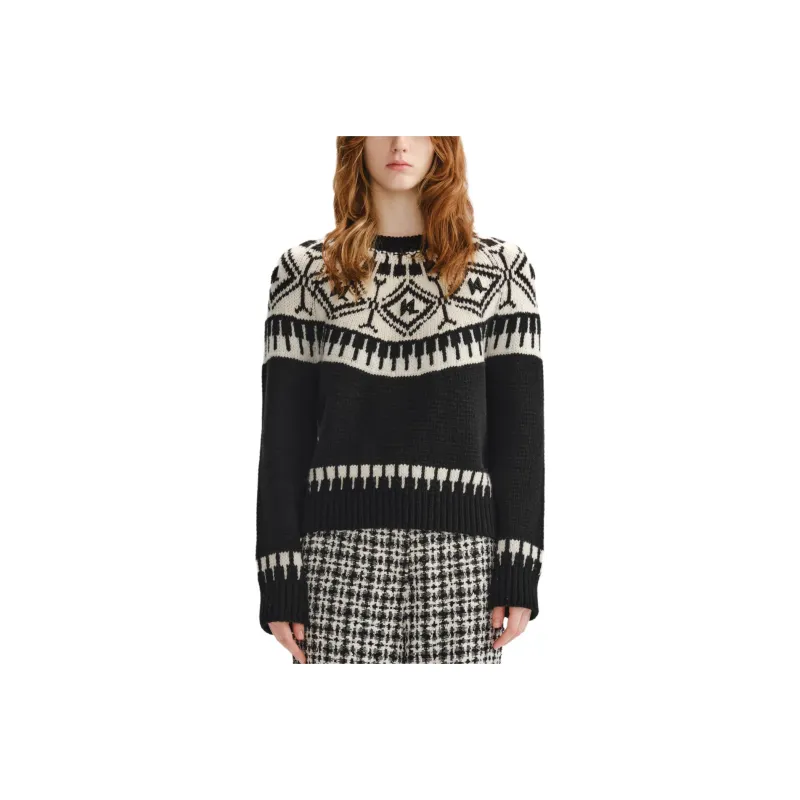 KARL LAGERFELD FW23 Knitwear Women's Black White-0