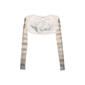 Jean Paul Gaultier Striped Bolero