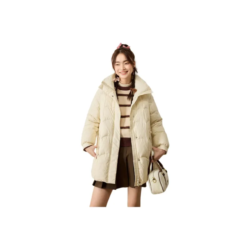 ZIHAN Down Jackets Women's Ecru-0