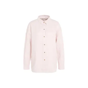 BARBOUR Hampton Relaxed Linen Shirt Women's Pink