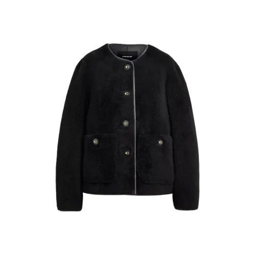COACH Jackets Coats Women's Black