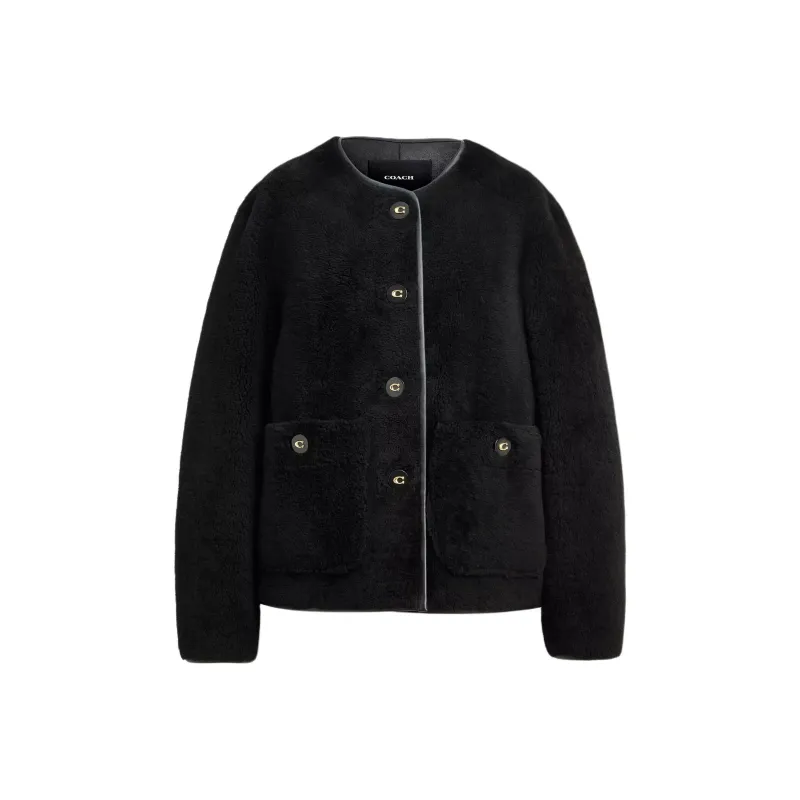 COACH Jackets & Coats Women's Black-0