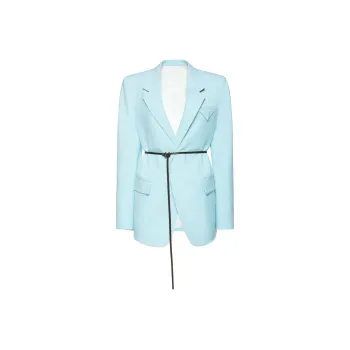 Bottega Veneta Belted Waist Twill Jacket