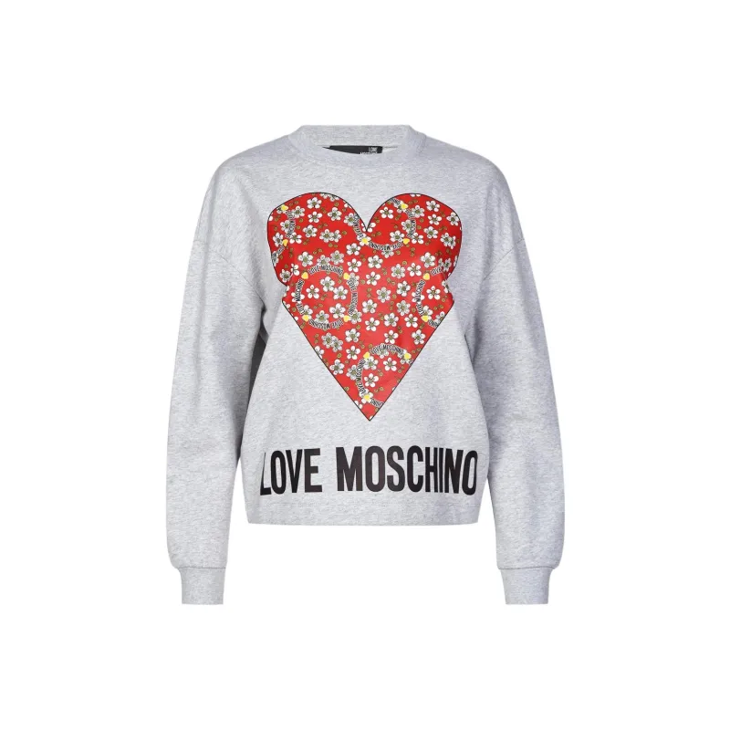 LOVE MOSCHINO Sweatshirt Women's Gray-0