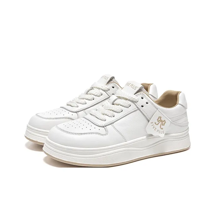 FIVE PLUS Low Top Skateboard Shoes Women's Apricot-2