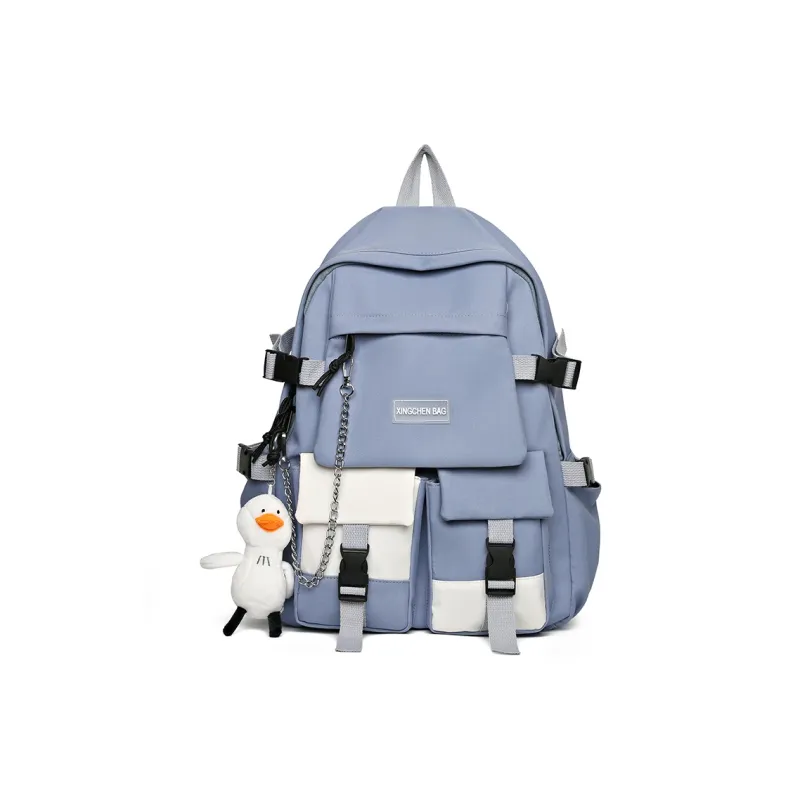 Tibai Oxford Backpack Regular Unisex Black/Blue/Red/Green-7