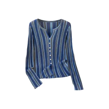 TOUCH Knitwear Women's Blue Stripes