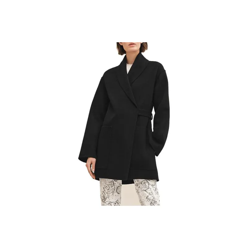 HERMES FW23 Coats Women's Black-0