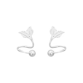 AAJF S999 Silver Stud Earrings Women's