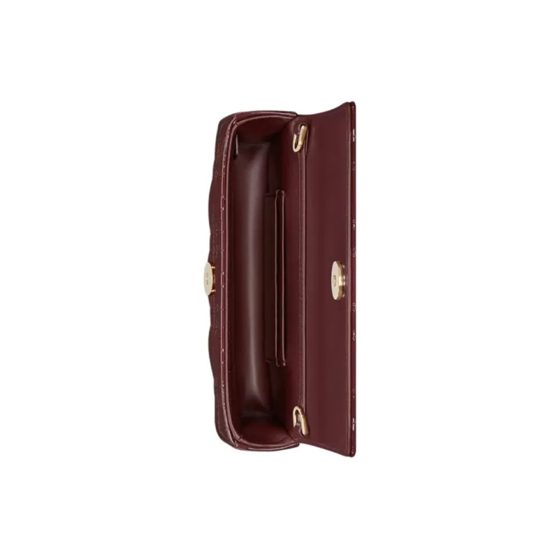DIOR My Dior Calfskin Handheld Shoulder Bag Women's Dahlia Red-3