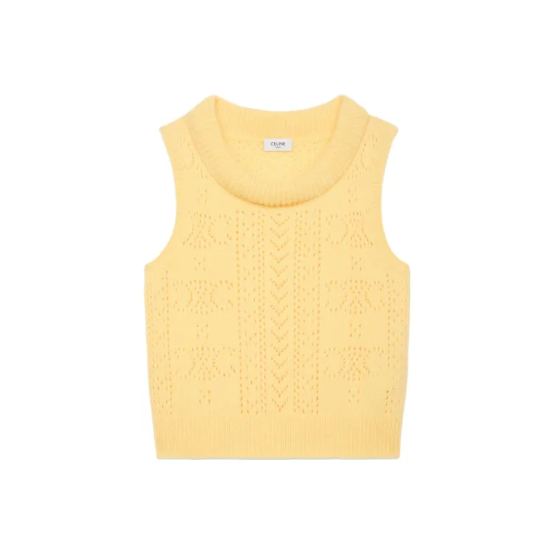 CELINE Sleeveless Knitted Vest-0