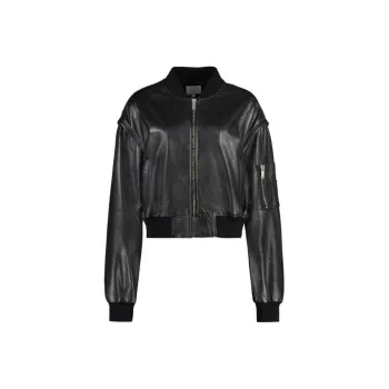 Halfboy Leather Bomber Jacket