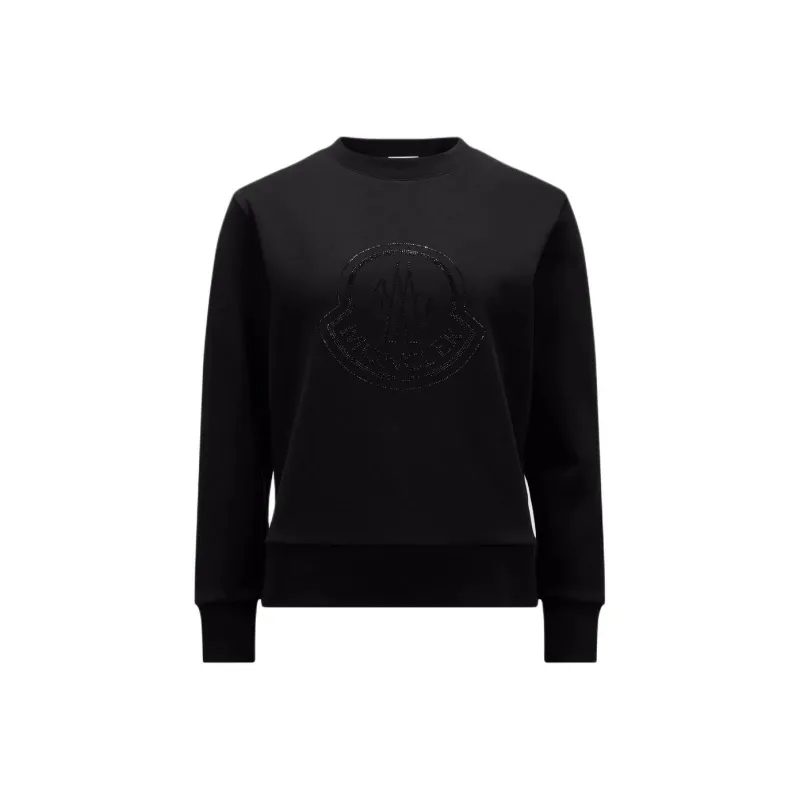 Moncler Logo Embellished Crewneck Sweatshirt-0