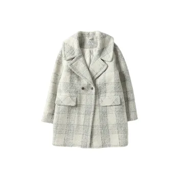 XIANGYING Coats Women's Beige