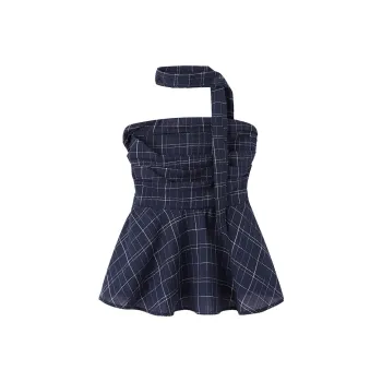 ERIRI Strapless Top Women's Blue