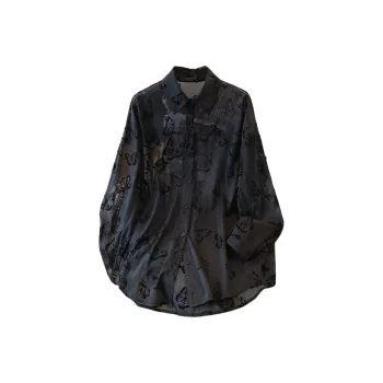 Cypress House Shirt Women's Black Butterfly