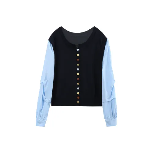 A Paradise For Awakening Knitwear Women's Navy Blue