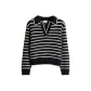 Marine Blue/Light Beige Stripes