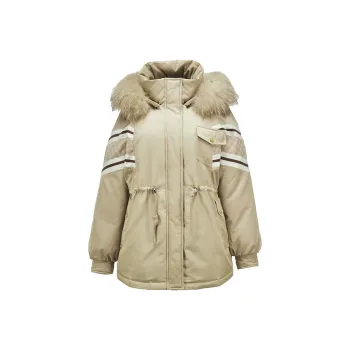 XIANGYING Down Jacket Women's Khaki