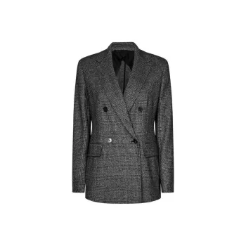 MaxMara Double Breasted Checked Jacket