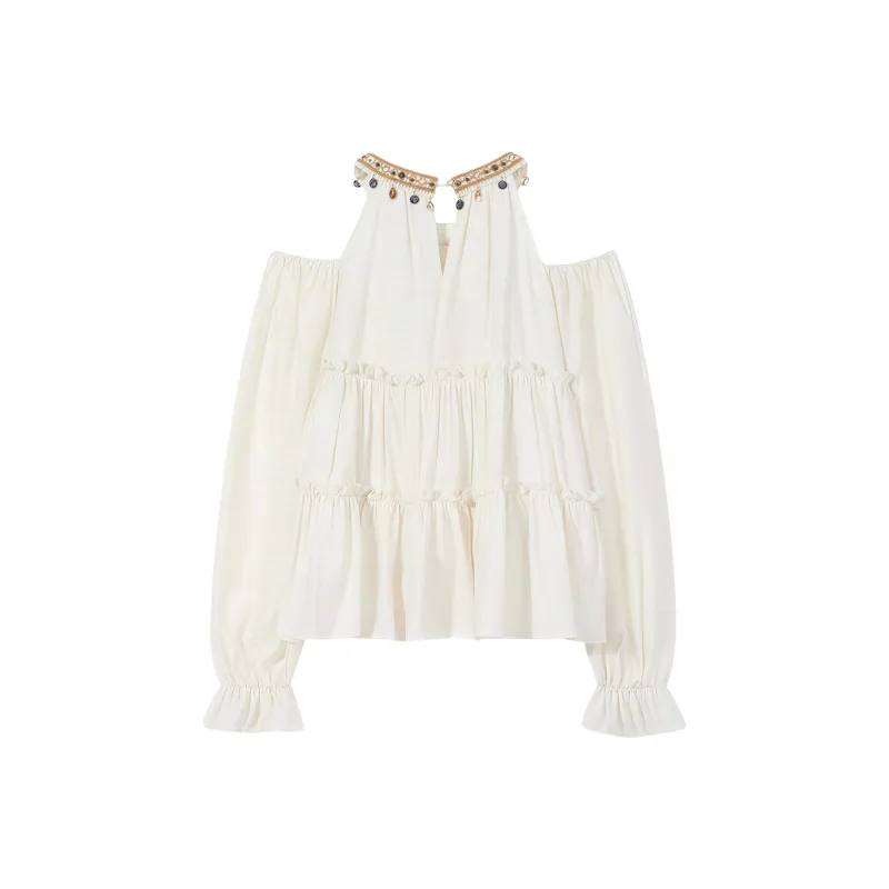 POPO.INFO Shirts Women's Light Apricot-1