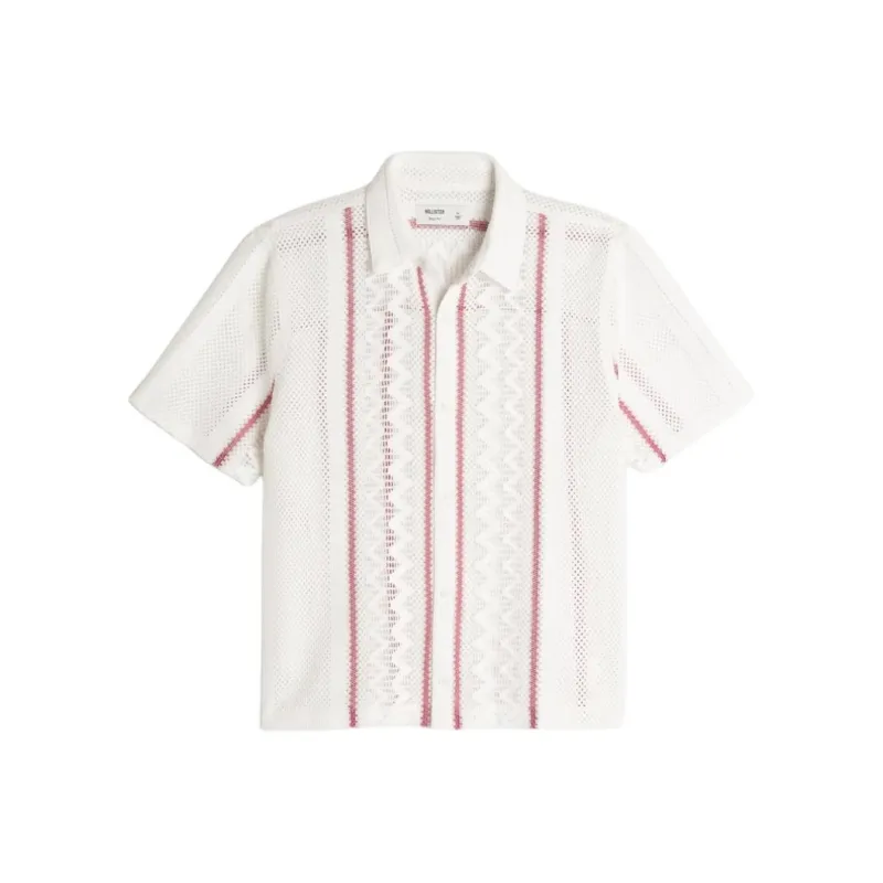 Hollister Shirt Women's White Stripes-0