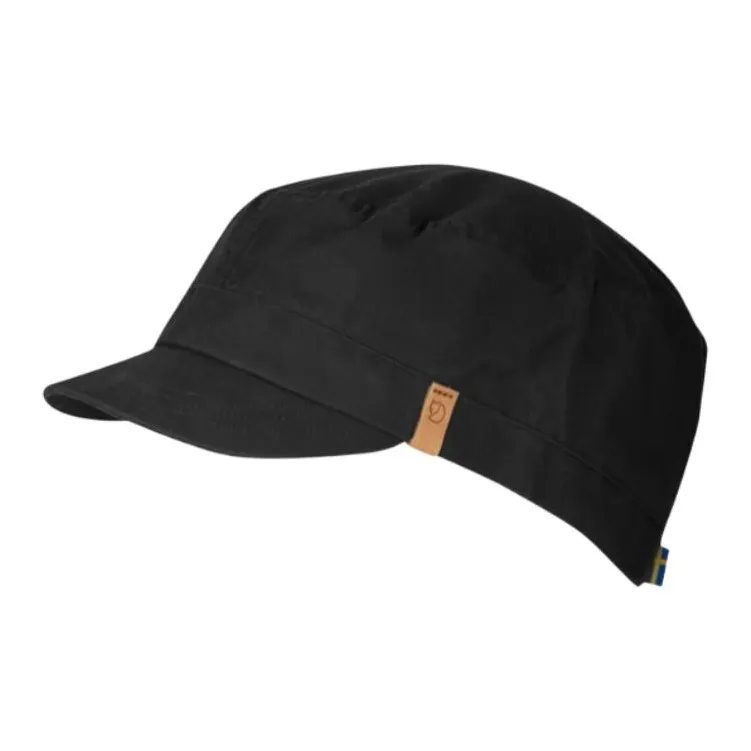 Fjallraven Leather Baseball Caps Unisex Black-0