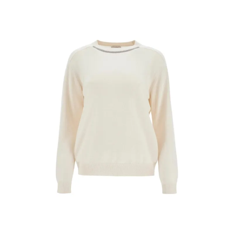 Brunello Cucinelli Monili chain Knitted Top-0