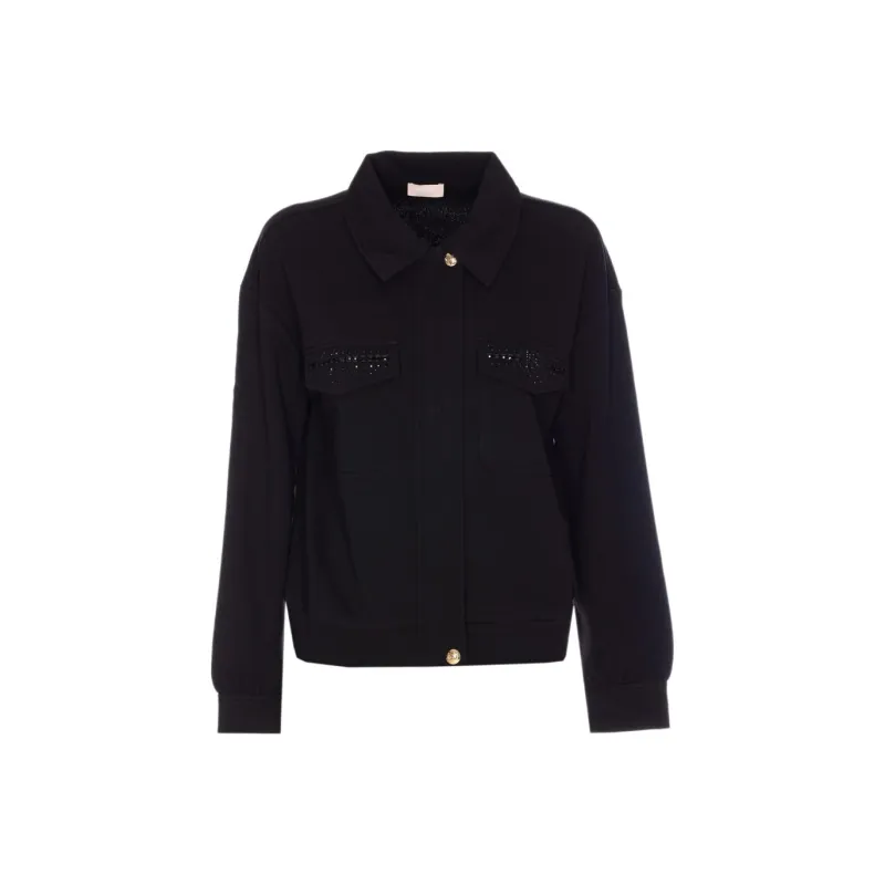 LIU·JO Studded Cotton blend Jacket-0