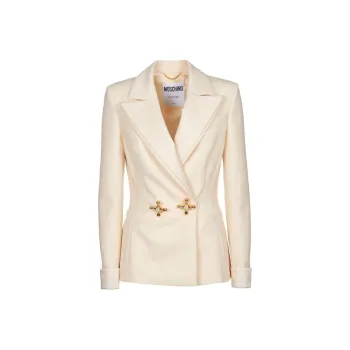 MOSCHINO Faucet Handle Double-breasted Blazer
