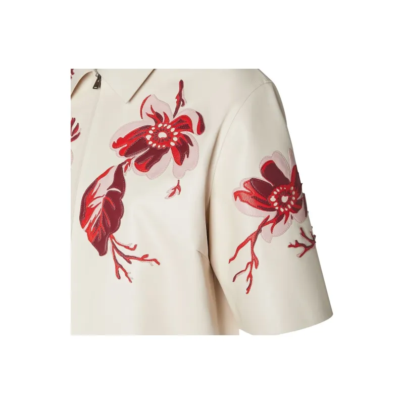 FENDI Leather Jacket Women's White-2