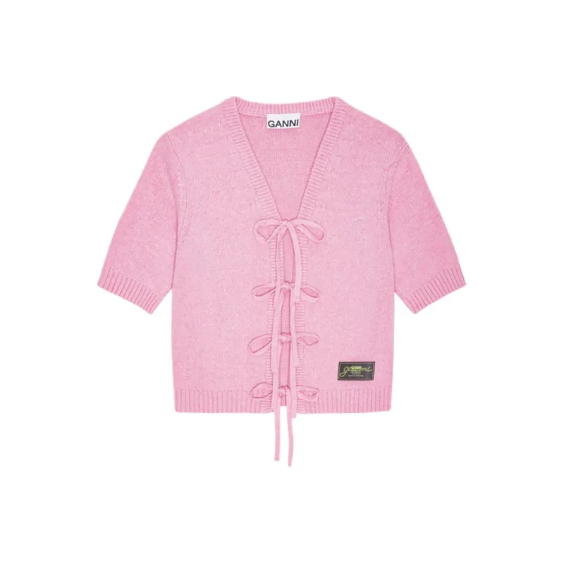 GANNI Short sleeve Cardigan-0