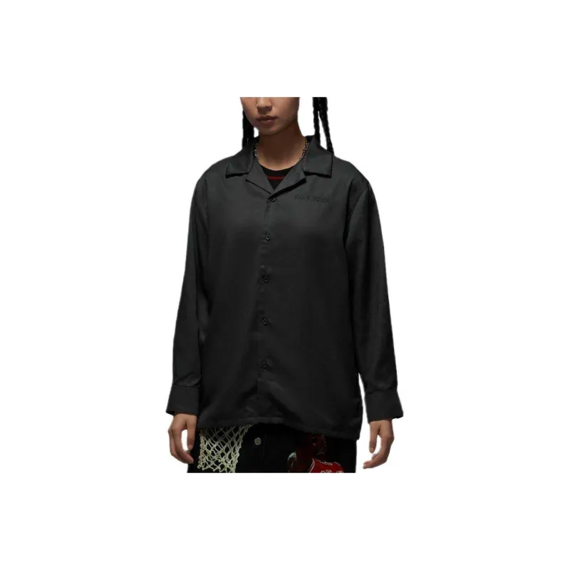 JORDAN Air JORDAN Women's Long Sleeve Woven Top-0