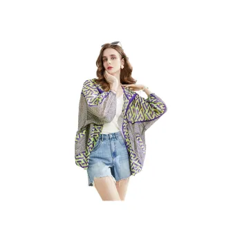 TOUCH Jackets Women's Green Purple Multicolor