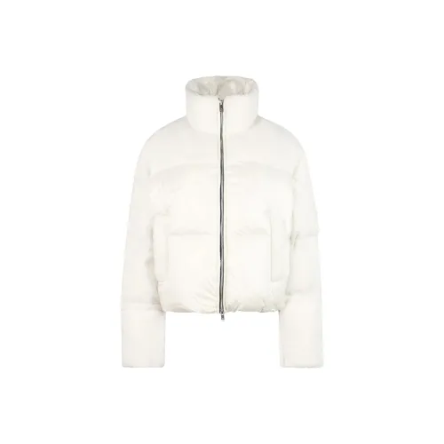 Moose Knuckles PUFFER Down Jacket Womens Silver/Ivory White